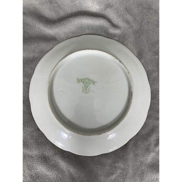 Vintage Beyer & Bock Prussia 6” Salad Plate Hand Painted Floral China - Picture 3 of 7